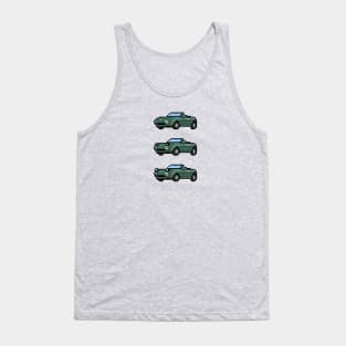 8 Bit NA Miata Pop Up Headlights Green Tank Top